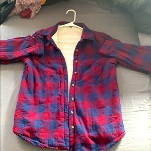 Cute plaid long sleeved button down!
